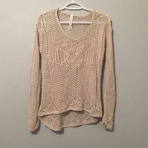 Aeropostale Tan Knit Sweater